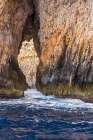 Malta, Blue Grotto. Blue waters of the Mediterranean seen from a tour boat. Art Print